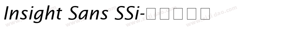 Insight Sans SSi字体转换